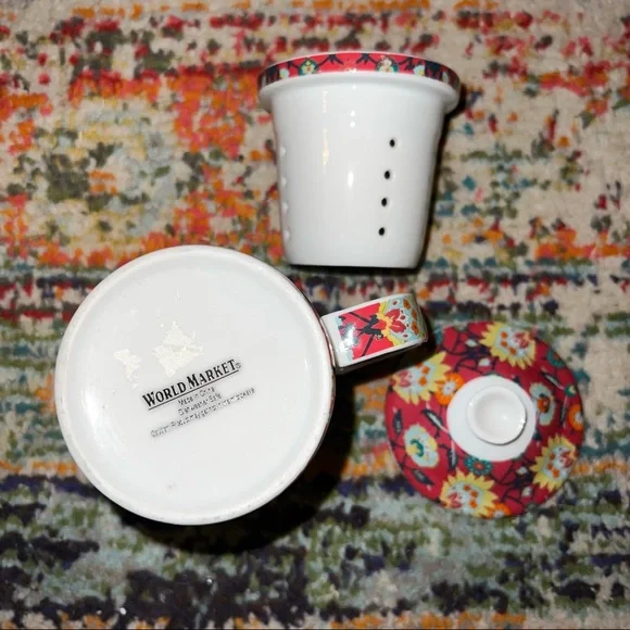 World Market Tea Cup. Three Piece Set - Home | Color: Pink - Picture 5 of 7